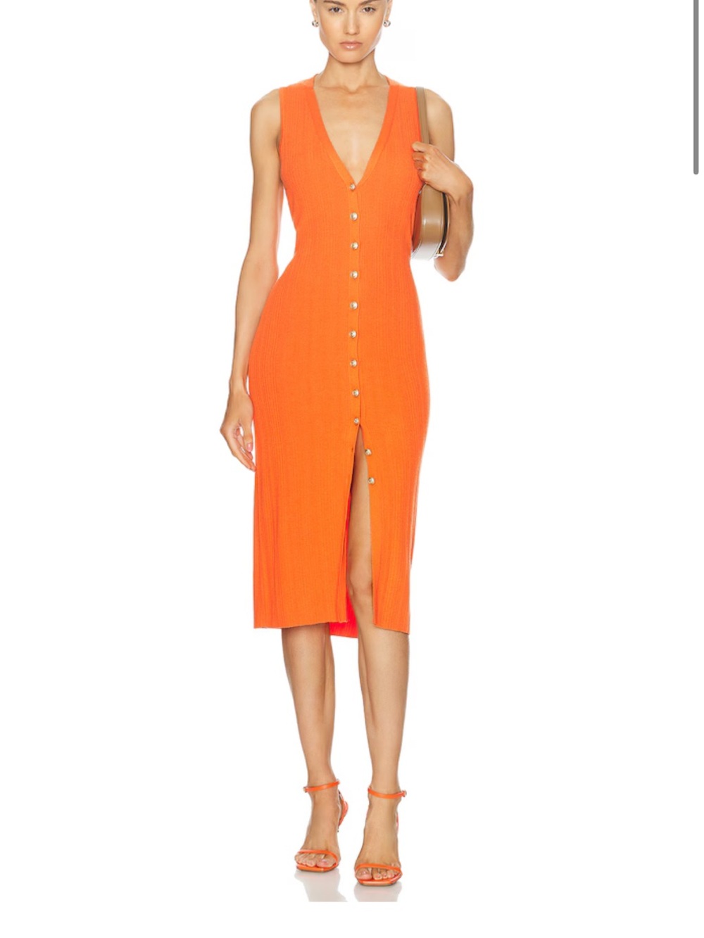 L’agence L'AGENCE
Domino Sleeveless Button Dress Large